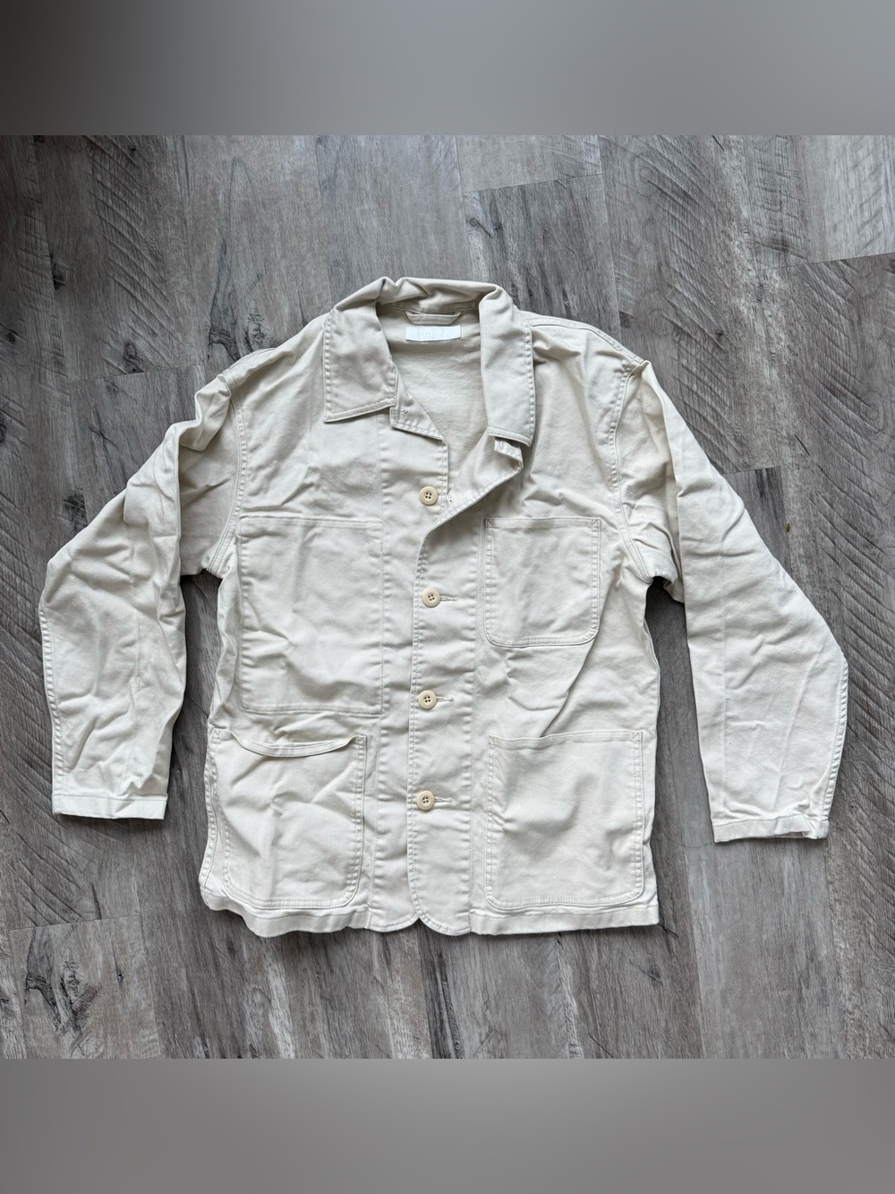 Uniqlo Cream Utility Chore Jacket